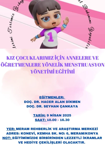 Annelere ve Öğretmenlere Yönelik Menstruasyon Yönetimi Eğitimi